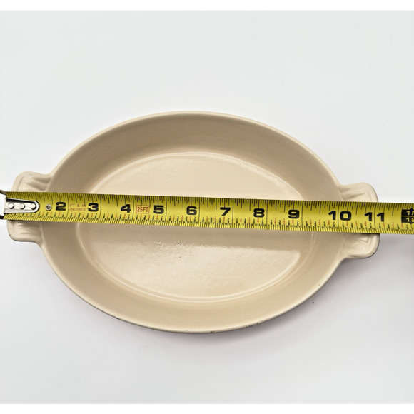 Le Creuset Red Au Gratin Casserole Dish #24 11" x 7"x 2" - Picture 8 of 9